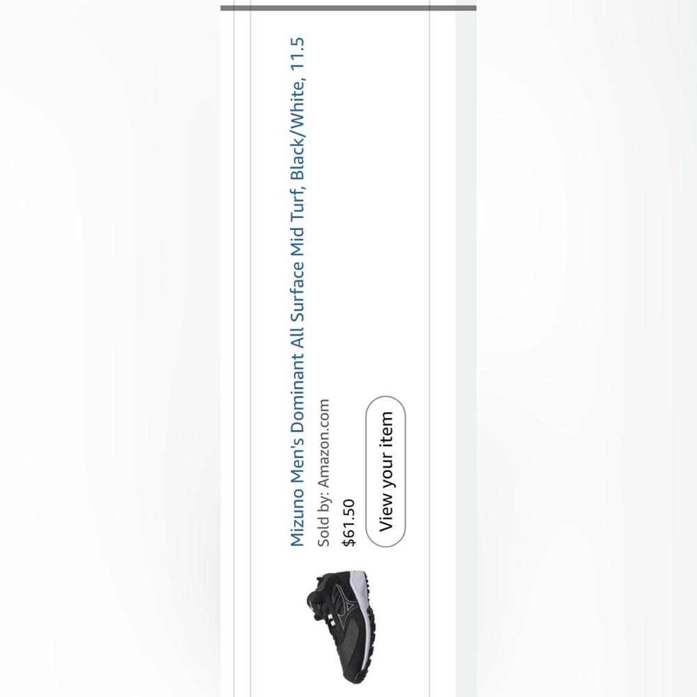 Mizuno Men's Black and Gray Athletic Shoes - Picture 7 of 9